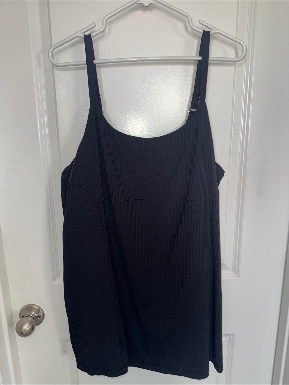 Avia Black Ribbed Camisole Active Wear Dress